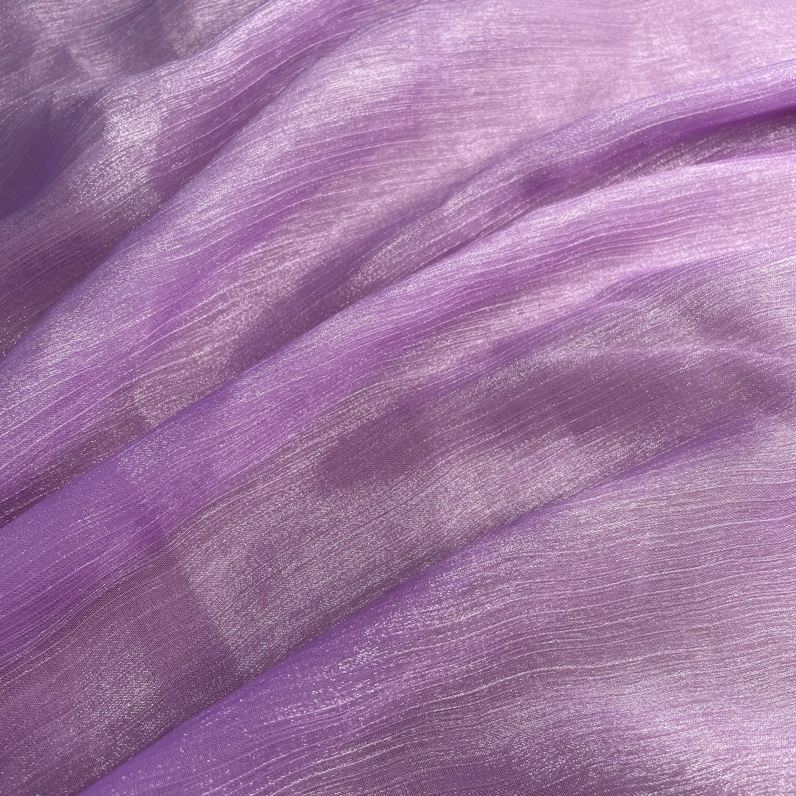 Premium Lavender Solid Chiffon Organza Fabric