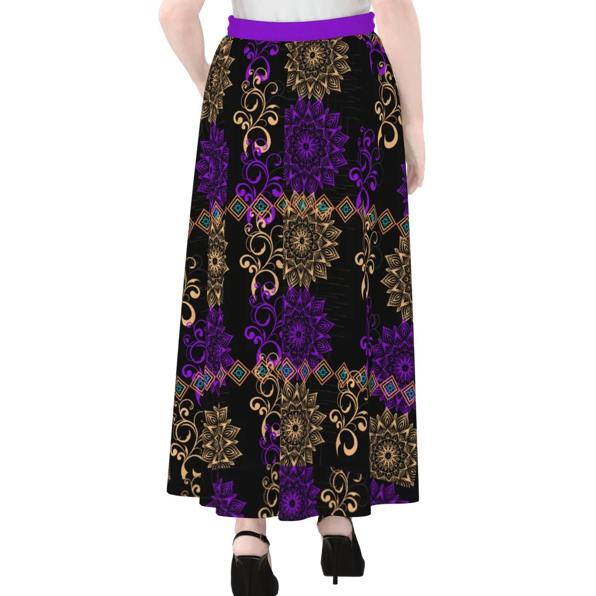 Royal Hues Women's Maxi Chiffon Skirt With Lining