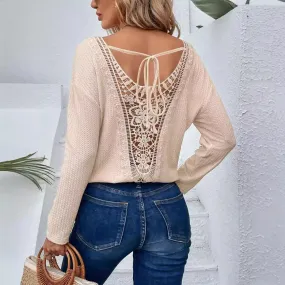 Serenity Laceback Knit Top