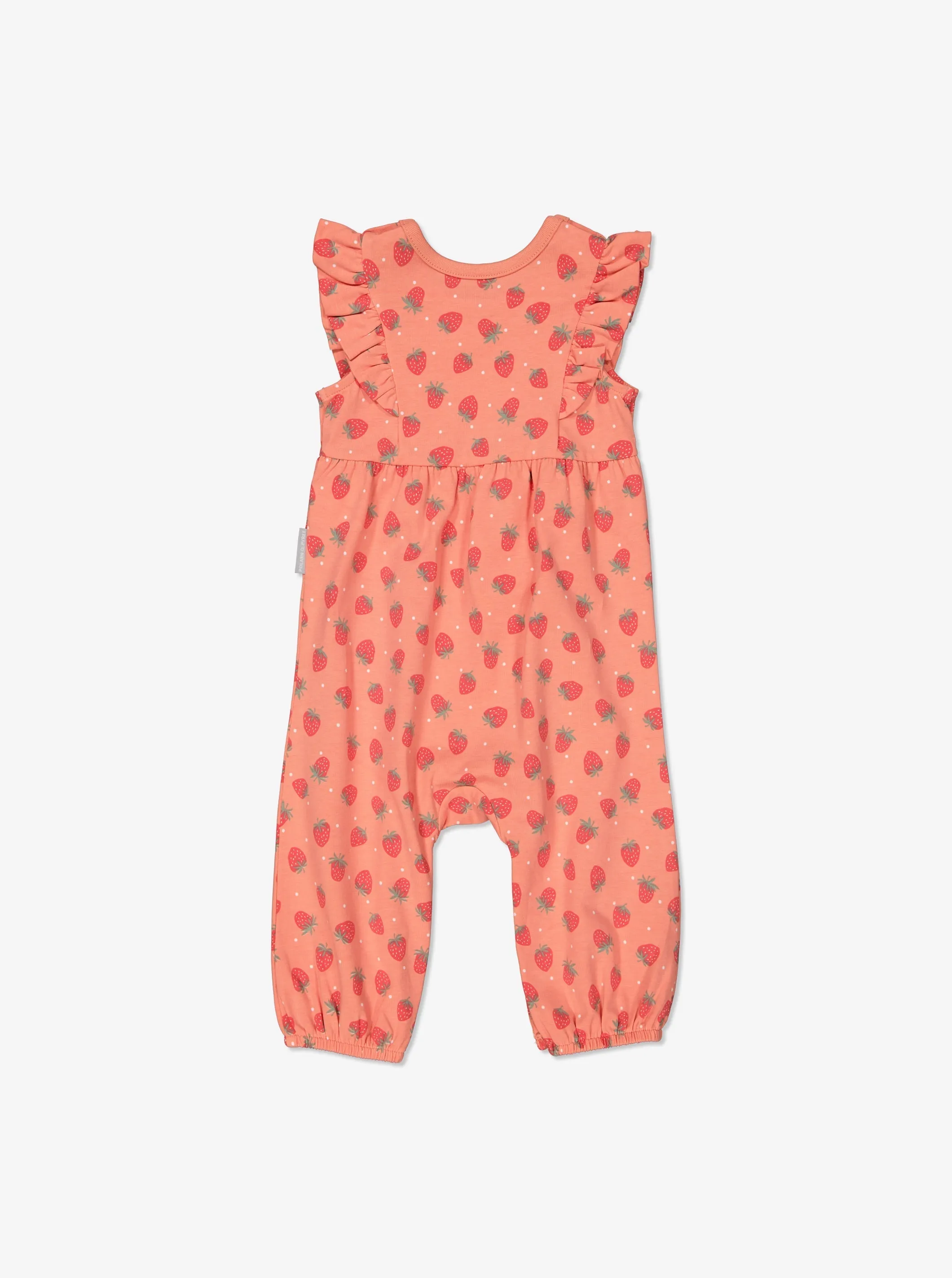 Strawberry Print Baby Playsuit