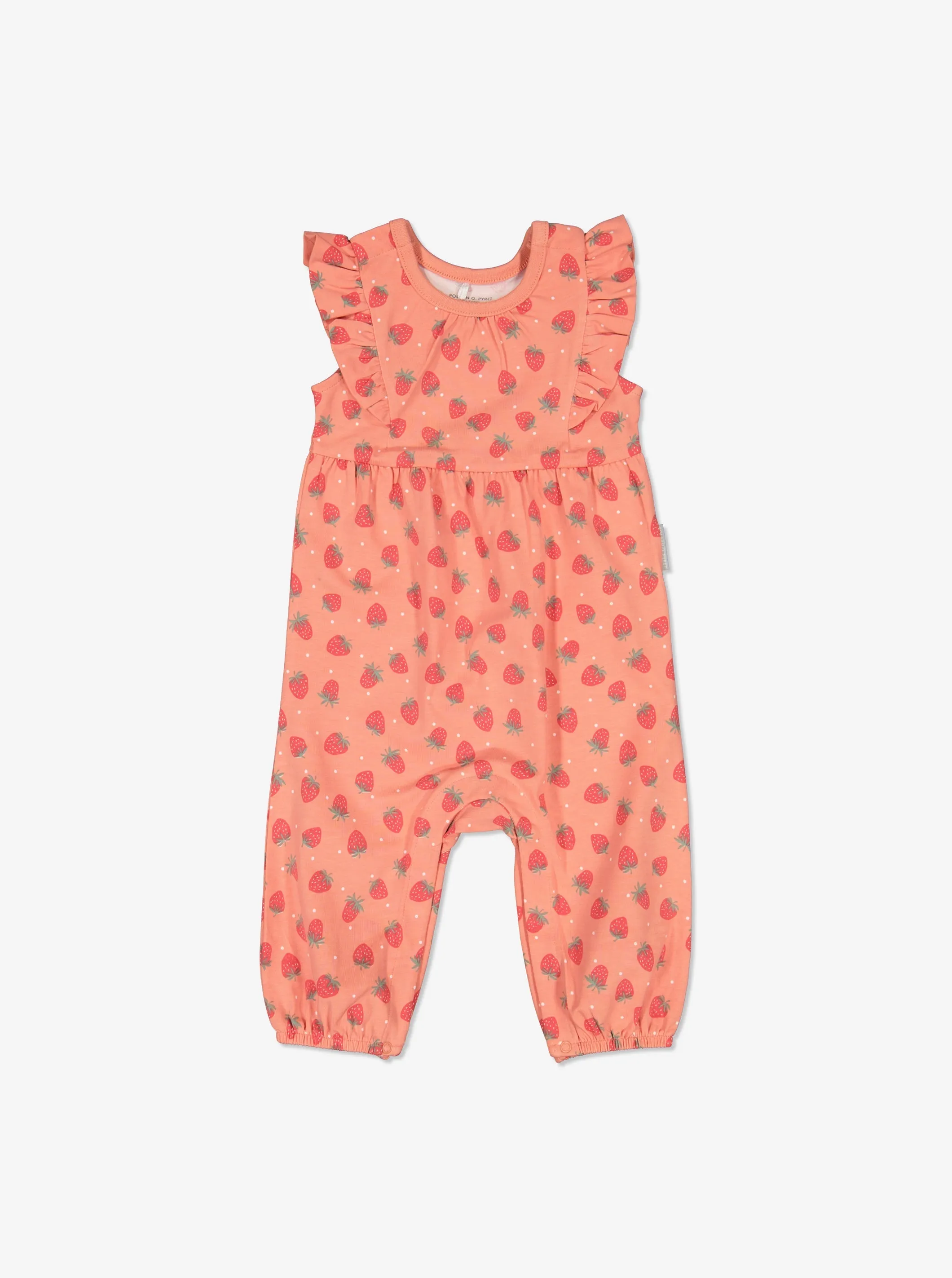 Strawberry Print Baby Playsuit