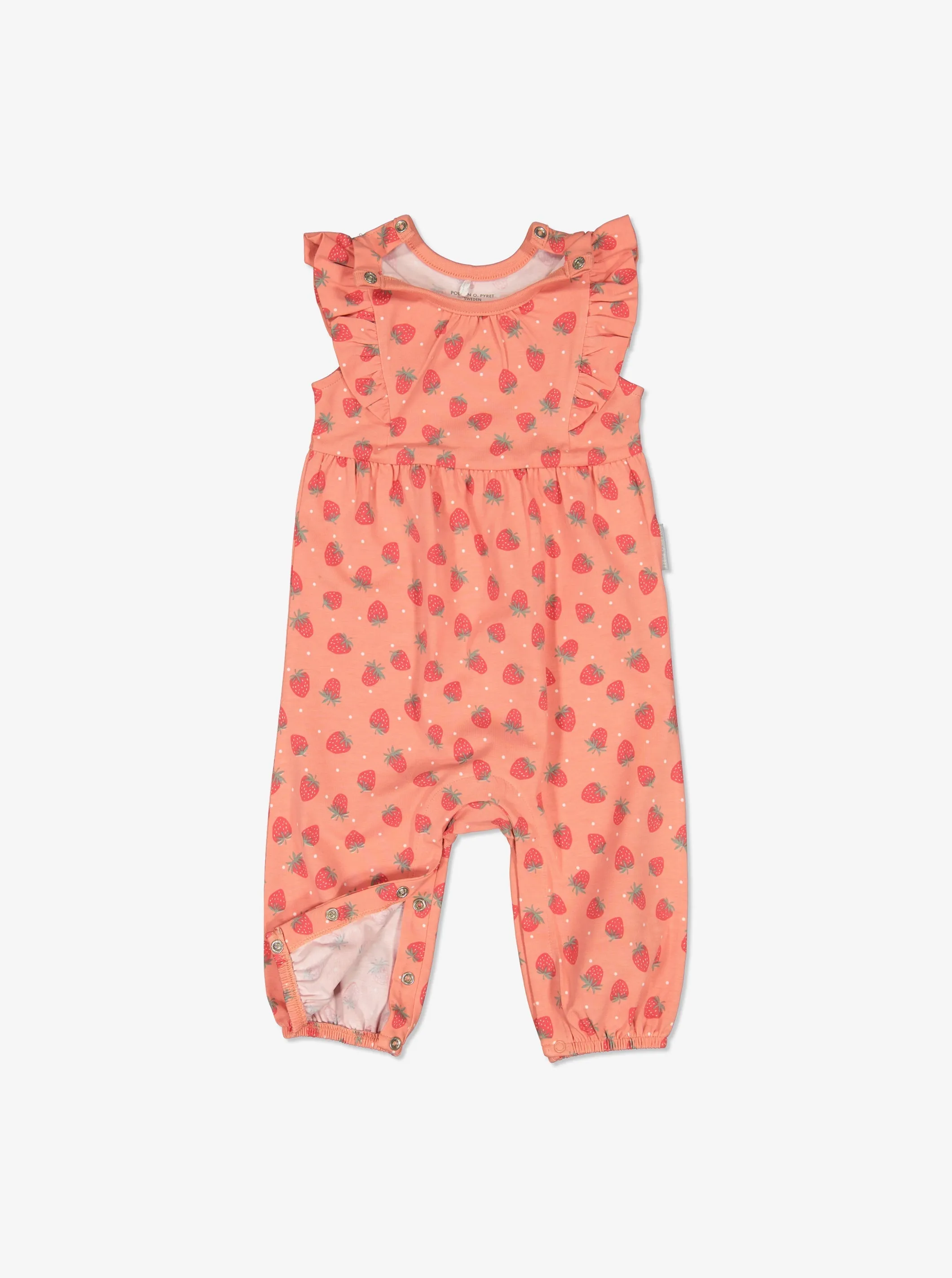 Strawberry Print Baby Playsuit