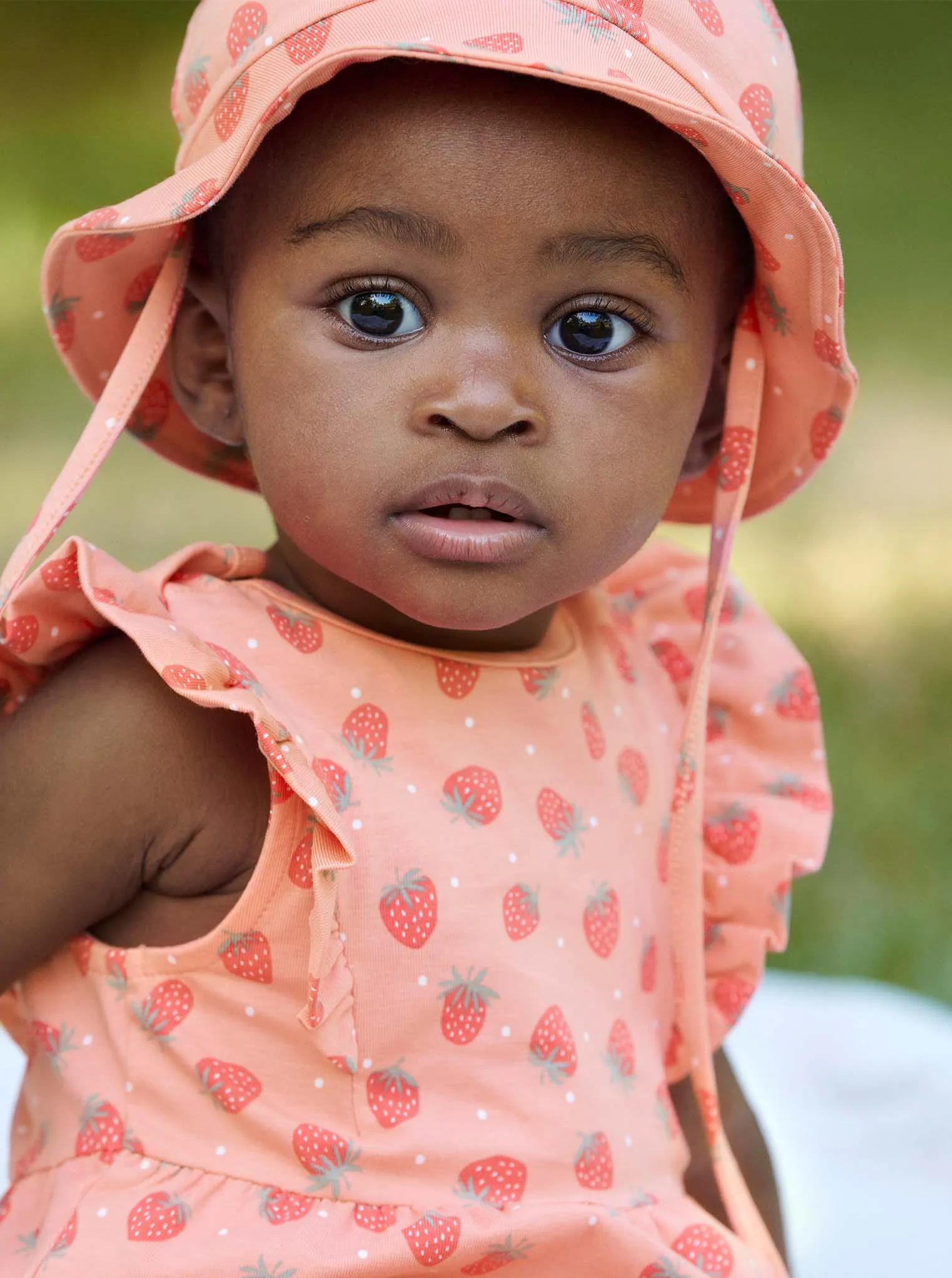 Strawberry Print Baby Playsuit