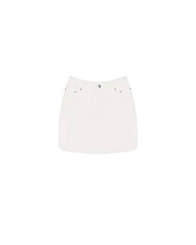 SUBLIME DENIM MINI SKIRT CREAM