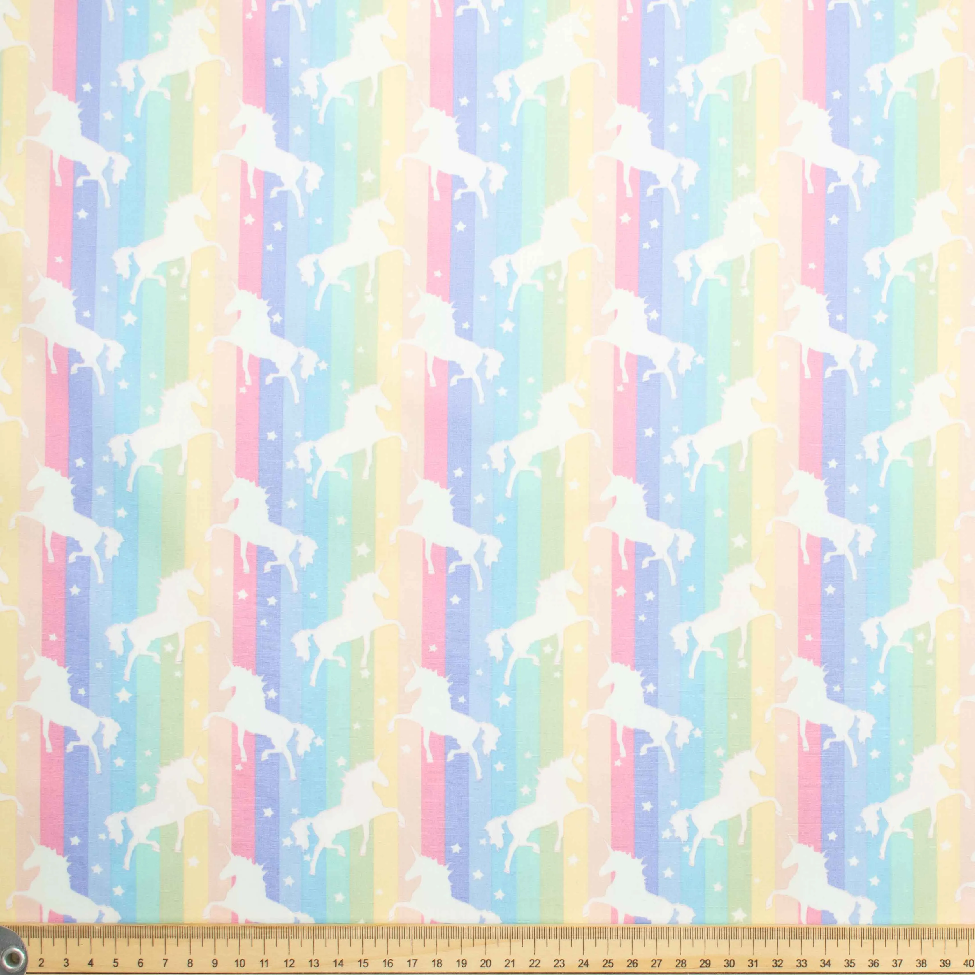 Unicorns & Rainbows Cotton Print