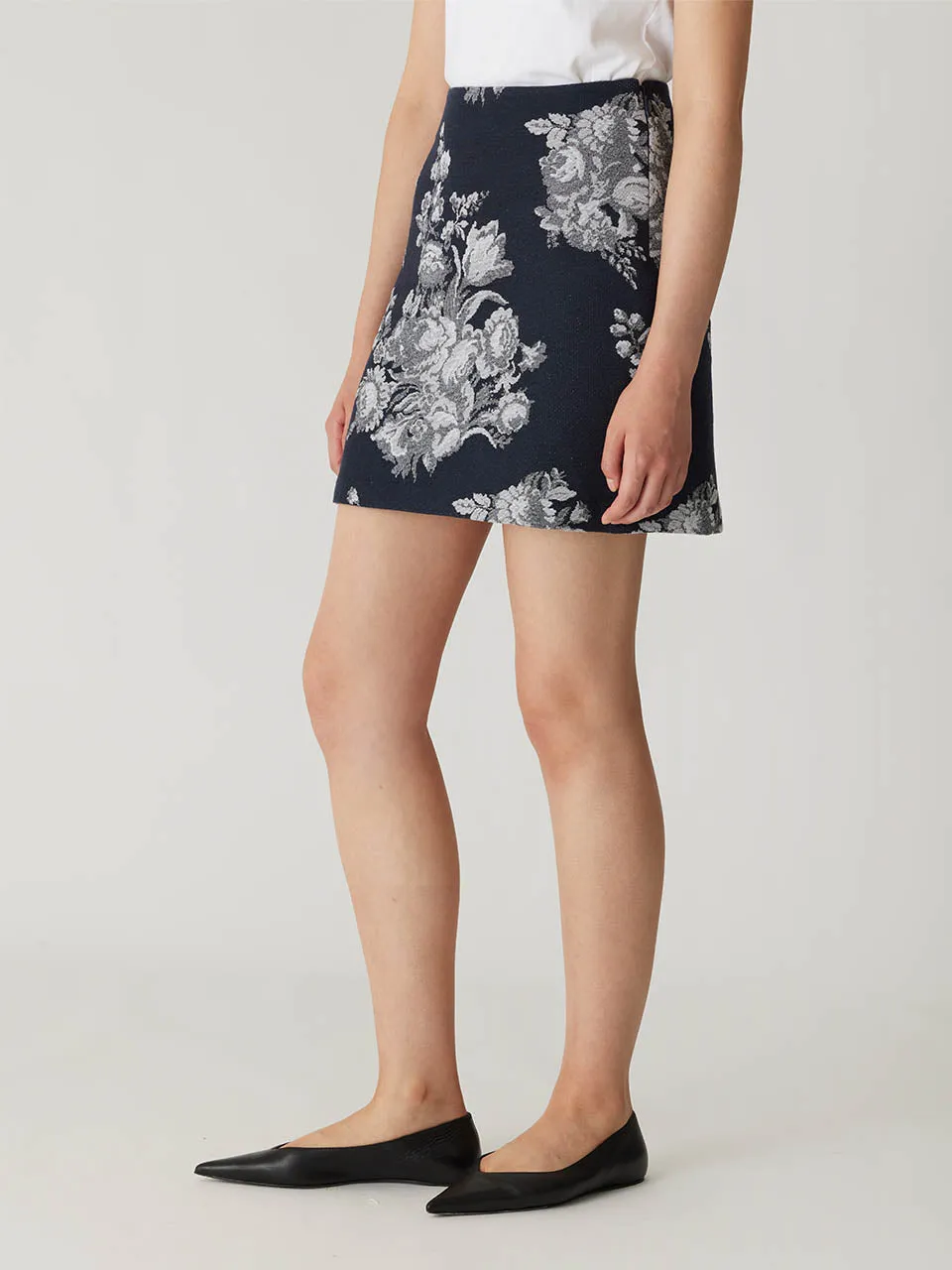 Venice Toile Jacquard Mini Skirt