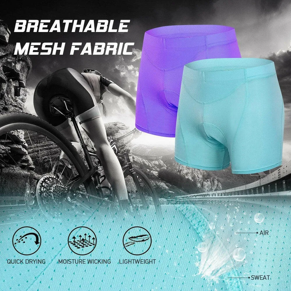 Women Cycling Underwear 3D Padded Breathable Mesh MTB Bike Riding Biking Underwear Shorts