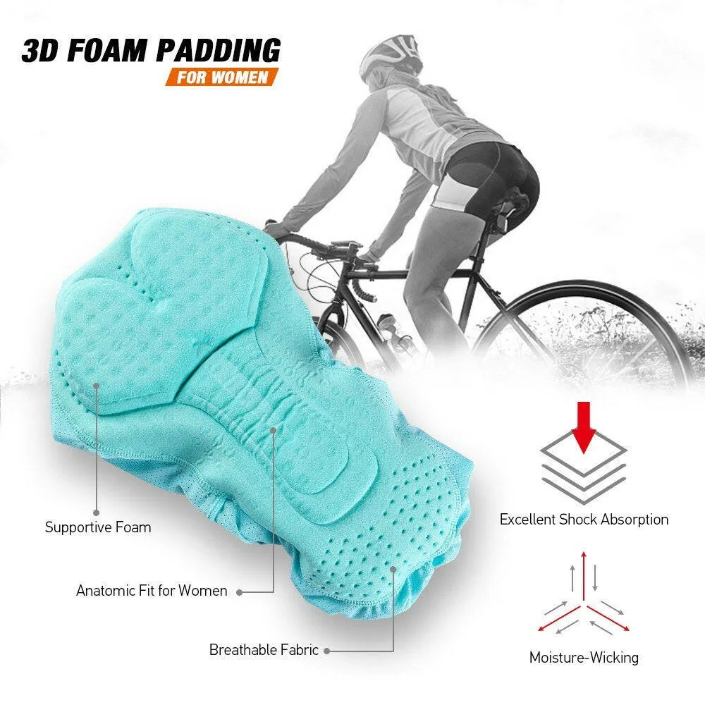 Women Cycling Underwear 3D Padded Breathable Mesh MTB Bike Riding Biking Underwear Shorts