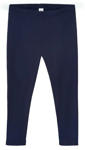 Women's 100% Cotton Soft Capri Leggings | Navy