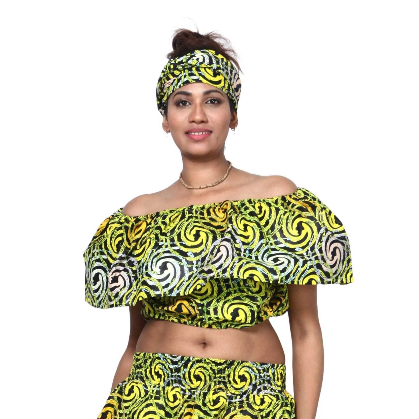 Women's Off Shoulder Crop Top ONLY -- FI-2010