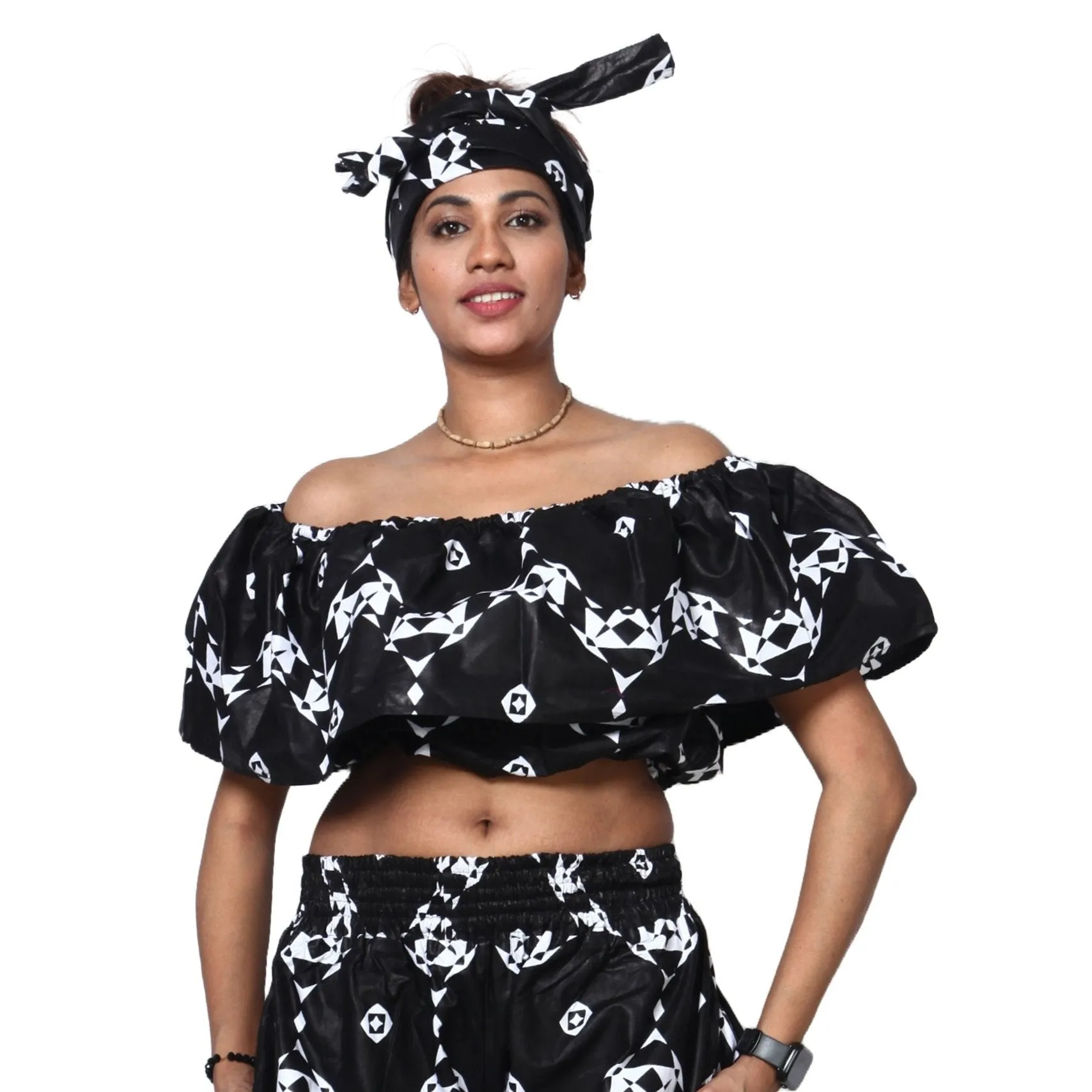 Women's Off Shoulder Crop Top ONLY -- FI-2010