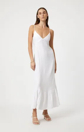 WOVEN MAXI DRESS IN WHITE