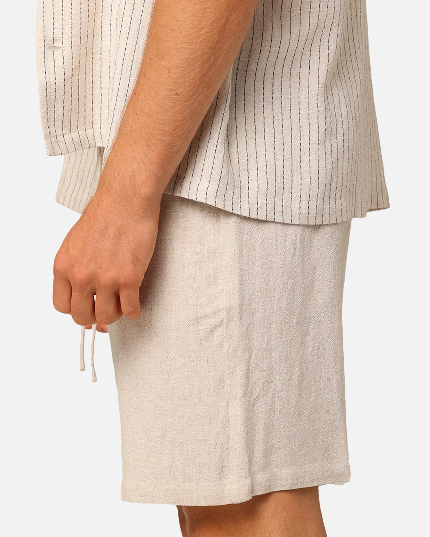 XXIII Ezrah Linen Shorts Oatmeal