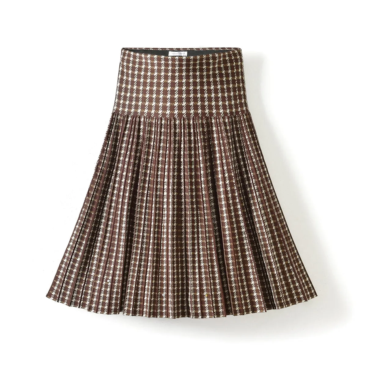 Y2K Classic Pleated High Waist Knitted Skirt